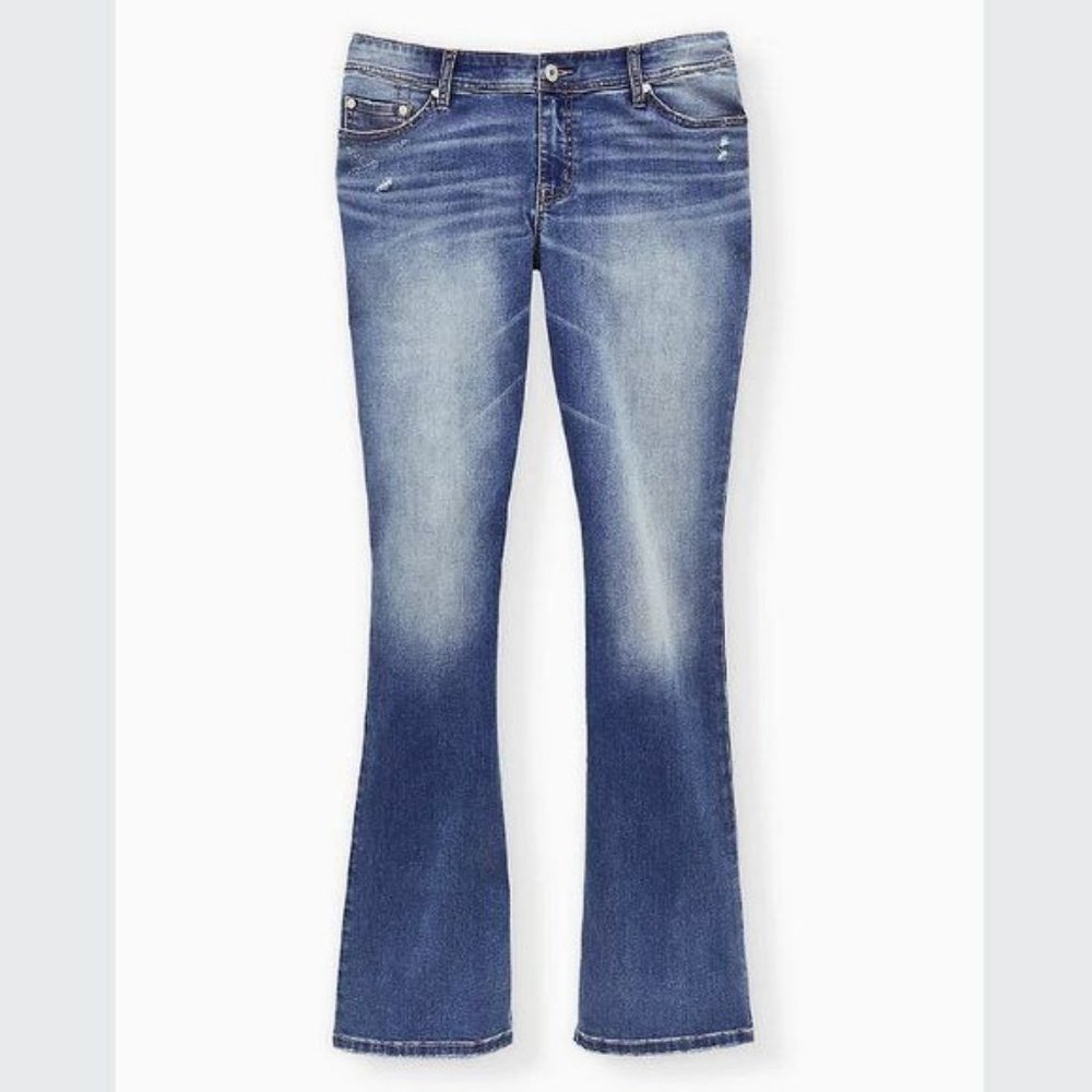 Torrid Luxe Slim Boot Jean - Super Stretch Light Wash Size 20 - Picture 3 of 3